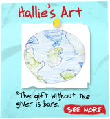 Hallie's Art - 'The gift without the giver is bare.' See More