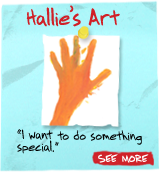 Hallie's Art - 'I want to do something special' - See More